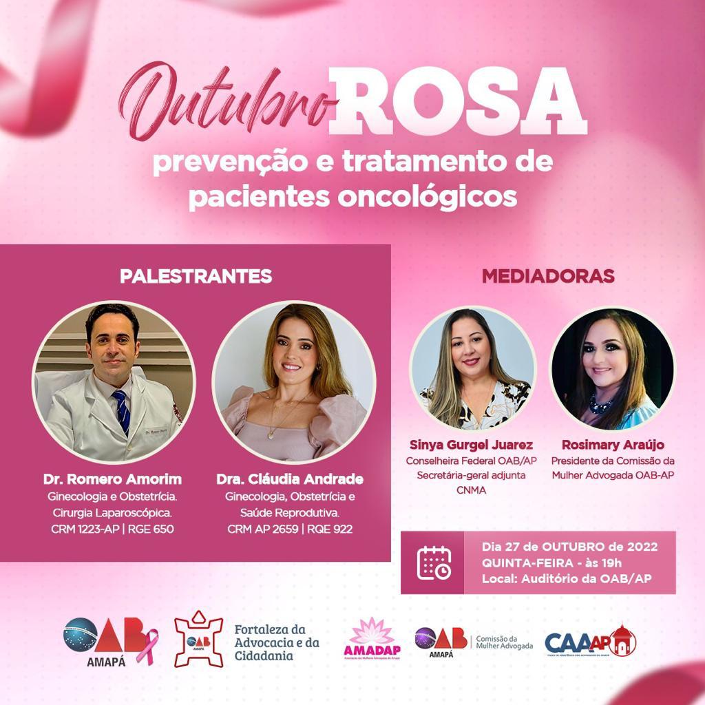 Na OAB-AP, Comissão da Mulher Advogada realiza palestra sobre prevenção e tratamento de pacientes oncológicos